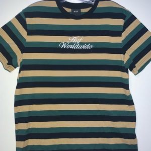 HUF Worldwide Men’s T-Shirt Green And Brown